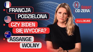 KTO BĘDZIE RZĄDZIŁ FRANCJĄ PO DEBACIE BIDEN  TRUMP ASSANGE OPUŚCIŁ WIĘZIENIE I ŚWIAT OD ZERA 12 [upl. by Ydurt]