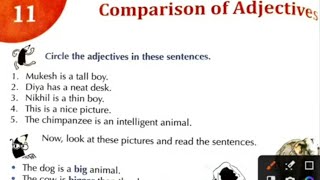 Comparison of Adjectiveclass 3Cornerstone Grammar and composition skillsncert [upl. by Marte]