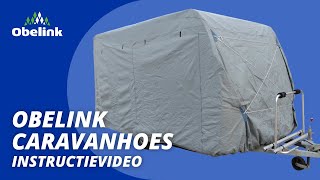 Obelink Caravanhoes plaatsen  Instructievideo  Obelink [upl. by Adiehsar]