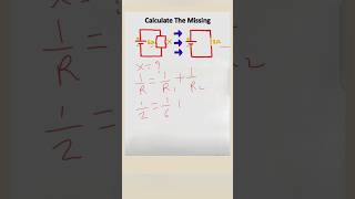 You can Calculate Unknown Resistor Value in Parallel Circuit shorts viral electrical engineering [upl. by Rizas386]