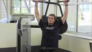 Technogym Machines  Vertical Traction Back [upl. by Auhs]