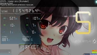 IOSYS  Usatei 2011 Kumatei 409 Stare rating Perfect  osu [upl. by Adran982]