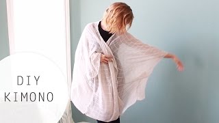 DIY Kimono Tutorial Using a Scarf [upl. by Valerio711]