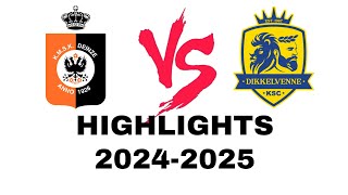 KMSK Deinze  KSC Dikkelvenne 30  Beker van België 20242025 [upl. by Hawkie337]