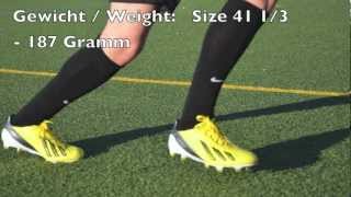 TEST Adidas F50 MiCoach 2  LIONEL MESSI BOOTS  Freekicks amp Shots  FreekickzHD [upl. by Ariuqahs]