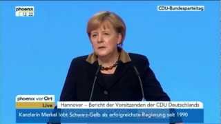 Angela Merkel erwähnt Aramäer Bundesparteitag der CDU am 4122012 [upl. by Gnilhsa]