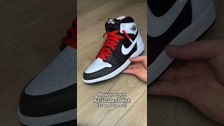 How to Lace Air Jordan 1 High with Strapz Oval Laces 🤩😮‍💨 sneakers jordans shoelaces [upl. by Luzader]