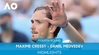 Maxime Cressy v Daniil Medvedev Highlights 4R  Australian Open 2022 [upl. by Christianna]