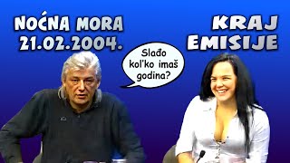 Noćna mora 2004  Slađa Željko kraj emisije [upl. by Uriiah]