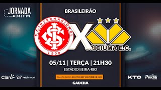 INTER 2 x 0 CRICIÚMA  BRASILEIRÃO  JORNADA DIGITAL  05112024 [upl. by Coplin]