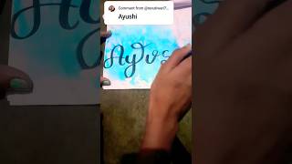 Ayrshire prishacalligraphy viralshort brushcalligraphy [upl. by Carrew128]