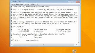 Windows 7 HostsDatei leicht editieren [upl. by Laden]