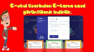 Eokul üzerinden Ekarne nasıl görüntülenir ve indirilir [upl. by Jeffrey]