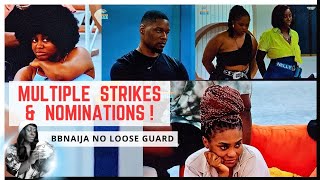 KASSIA WANNI GETS STRIKES LIVE NOMINATIONS BBNAIJA NO LOOSE GUARD BBNAIJA SEASON 9 GLORY ELIJAH [upl. by Zenas235]