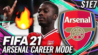 PEPE IS UNBELIEVABLE  FIFA 21 ARSENAL CAREER MODE S1E7 [upl. by Jp440]