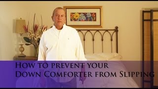 How to prevent your Down Comforter from slipping inside your Duvet Cover wwwverolinenscom [upl. by Hatnamas]