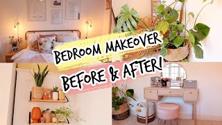 DREAM BEDROOM MAKEOVER BEFORE AND AFTER [upl. by Eelinej]