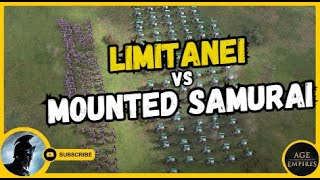 AOE 4 l Who Wins l 100 Limitanei vs 80 Mounted Samurai [upl. by Leamhsi]