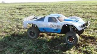 Hpi Baja 5T slowmotion and a small wheelie [upl. by Delphine]