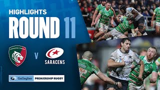 Leicester v Saracens  HIGHLIGHTS  Gritty Performance From Tigers  Gallagher Premiership 202324 [upl. by Milda]