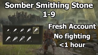 Somber Smithing Stones 1 2 3 4 5 6 7 8 9 Locations Quick Guide No Fighting Required  Elden Ring [upl. by Chemosh]