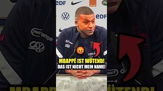 Mbappé hat genug Falsche Aussprache seines Namens nervt ihn total 😡 [upl. by Muire]