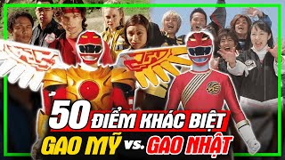 GAORANGER 50 Điểm Khác Biệt Gao Mỹ Và Gao Nhật  Top Sự Thật  meXINE [upl. by Nedia]