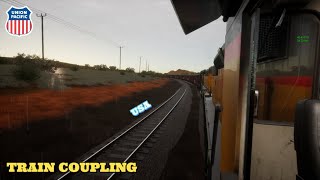 how to couple a train🚂  train coupling  bnsf trains  loco pilot  usa [upl. by Harlow]