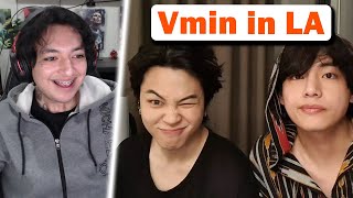 Lets watch the VMIN Live in LA after the BTS Concert  Taehyung amp Jimin Vlive [upl. by Artema465]