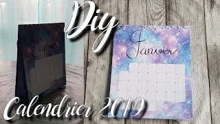 Diy  Réalisation du calendrier 2019 [upl. by Abdel]