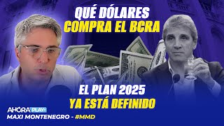 QUÉ DÓLARES COMPRA EL BCRA EL PLAN 2025 YA ESTÁ DEFINIDO  Maxi Montenegro MaxiMediodía [upl. by Joyan5]