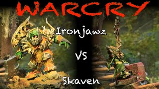 Warcry Battle Report Iron Jaws VS Skaven [upl. by Oiramal]