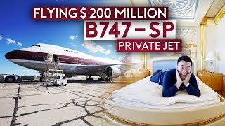 Flying 200 Million Boeing 747SP Private Jet ALONE [upl. by Ertnom420]