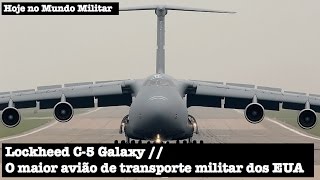 Lockheed C5 Galaxy o maior avião de transporte militar dos EUA [upl. by Jacenta]