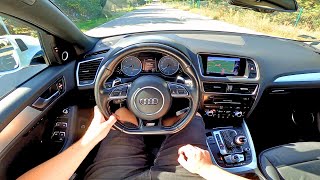 Audi SQ5 I 30 TDI 313HP Tiptronic 2014 POV Test Drive amp Acceleration 0100  4K [upl. by Jaime]