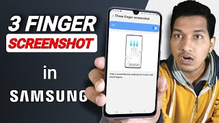 How to Take 3 Finger Screenshot in Samsung Phones  Swipe to Screenshot [upl. by Aubrette]