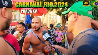 CARNAVAL RIO DE JANEIRO 2024 Blocos na Praça XV [upl. by Eloise692]