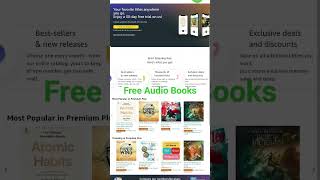 Free Audio Books link in comments youtubeshorts shortsfeed shorts books audiobook audible [upl. by Annwahsal]