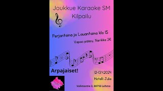 Joukkue karaoke Sm kilpailu Joensuu Lauantai [upl. by Ydnagrub]