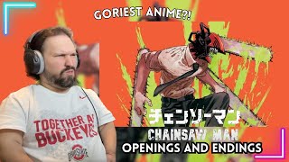 New Anime Fan Reacts To CHAINSAW MAN Opening and Endings [upl. by Higinbotham]