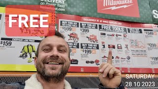 Milwaukee rozdaje narzędzia za darmo SZALONE Promocje na narzedzia w Home Depot [upl. by Hittel]