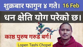 शुक्रबार फागुन ४ गते २०८० । 16 Febuary 2024 धन क्षेति योग।  Lopen Tashi Chopel [upl. by Vander]