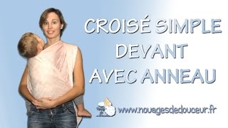 Echarpe tissée  Croisé simple devant avec anneau SFCC [upl. by Sad]