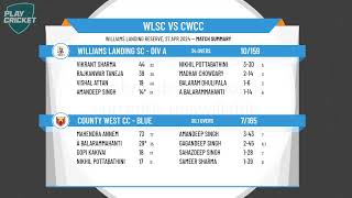 Melbourne Cricket Association  West  T35Div AWilliams Landing SC  Div A v County West CC  Blue [upl. by Nura]