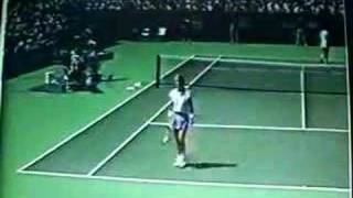 Gabriela Sabatini performs her famous quotSabatweeniequot shot [upl. by Yesllek258]