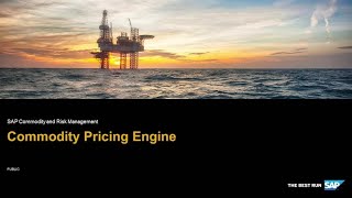 Commodity Pricing Engine  SAP Commodity and Risk Management [upl. by Georgeanna]