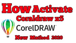 How to activate Coraldraw X5 coral draw activate kare [upl. by Poore606]