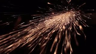 CloseUp Of Sparks Stock Video [upl. by Irmo]