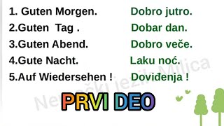 ○● 100 KORISNIH IZRAZA U NEMAČKOM JEZIKU ZA POČETNIKE OD NULE ●PRVI DEO [upl. by Neu]