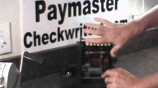 Paymaster Checkwriter Series X 550 [upl. by Rexford]